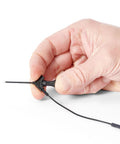 Hand holding Ground Cable Accessories For Your Electronic Testing Kit Handsfree Oscilloscope Probe Reliable Grounding Solutions.