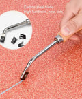 Heavy Duty Floor Welding Slot Knife With Solid Beech Handle And Razor Sharp Steel Blade geared up for slick PVC vinyl cutting.