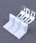 28 Pack White Plastic Corner Brackets For Furniture Reinforcement Anti Slip Desk And Chair Corner Braces Durable Plastic Supports