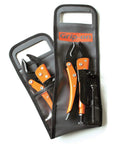 4-Piece Hands-Free Pliers And Grip Holder Set With Locking Pliers And Durable Vinyl Roll-Up Pouch