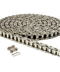Nickel Plated ANSI 41NP Roller Chain 6 Feet With Connecting Link Heat Treated Corrosion Resistant