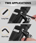 Torx Star Allen Wrench Set 11 Piece With Long Arm Wrenches And Extension Bar T10 Through T50 Heat Treated S2 Steel With Black Oxide Finish For Auto Motorcycle Home DIY Projects Pro Grade Heavy Duty Maintenance used on long and short sides