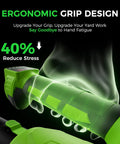 Ergonomic grip of Cordless Leaf Blower With 650 CFM And 180 MPH, Brushless Powerhouse, showcasing stress reduction feature.
