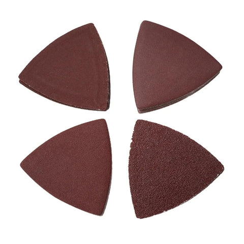 Get Your Projects Rock Solid With These 40PC 80mm Aluminum Triangle Sandpaper Discs That Fit Any 3-1/8in Oscillating Multi Tool for detail work.