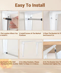 Easy installation guide for Built Tough Heavy Duty Metal Floating Shelf Brackets 8 By 10 Inch White L Shaped Shelf Supports