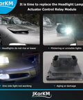 Headlight Actuator Control Relay Module For Corvette C5 1997 2004 Replacement Part, Plug And Play, Improves Energy Efficiency, Extends Battery Life By Optimizing Headlight Use, High Quality, OEM Compatible Headlight Control Upgrade on Corvette C5 headlamp relay module