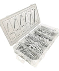 R Type Split Cotter Pin Set For Quick Secure Fastening In Automotive And DIY Projects Elastic Wave Hairpin Pins Assorted 555 1110 1665 Pieces Easy Install No Fuss Locking Durable Steel Hardware Pins For Holes And Nuts, assorted sizes in storage case