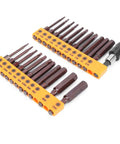 Pro FLEXMAN 23 Piece Screwdriver Bit Set With S2 Hex Heads And Dual Headgears For Electric Drills Plus Metric Torx Square Slotted Bits Made Super Tough With Anti Rust Coating For Any Manual Tool Or Power Drill Setup Need This Bad Boy To Fix Stuff Fast. 23-piece S2 steel screwdriver bit set with holder and driver