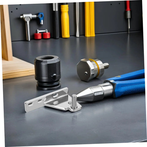 Heavy Duty Refrigerator Door Hinge Set For Commercial Freezers 4 Pieces 8mm Axial Diameter Zinc Alloy Corrosion Resistant And Easy Maintenance For Busy Foodservice Kitchens Built To Last hinge parts on workbench