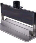 Press Brake Attachment for 12 to 20 Ton Hydraulic Shop Presses, 12-Inch Bend Capacity, heavy-duty steel with upper die mounting cup