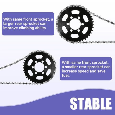 35 Chain Sprocket 40 Tooth Fits Baja DB30 Coleman CT100U CC100X CK100 TaoTao GK80 Motovox MBX10 MBX11 Monster Moto MM B80 MM B105