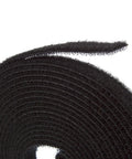 Fire Retardant Reusable Cable Ties Roll Cut To Length Half Inch Wide Heat Resistant Ties For Cable Management 16 Feet Long Black Tough Durable.