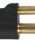 Side view of Mercury Ready Marine Fuel Tank NPT Connector One Quarter Inch Male Two Prong Clip Style for 1998 and Newer Engines