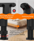 No Sweat Adjustable Bed Frame Support Legs With Swivel Base For Leveling Uneven Floors showing thickened adjustable design and locking mechanism.
