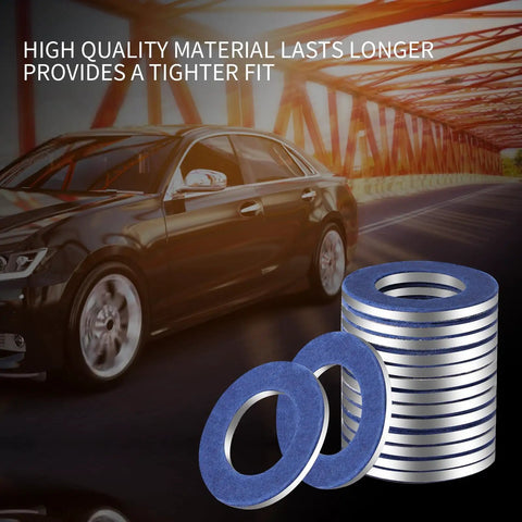 Toyota 24 Pcs Aluminum Oil Drain Plug Gaskets Kit With Crush Washers Seals For Toyota Lexus Scion For Easy Oil Changes