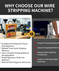 Dual Mode Wire Stripping Machine With Six Precision Blades And Five Heavy Duty Cutters Effortlessly Sheds Cable Jackets for comparison.
