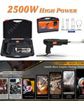 2500W Induction Bolt Heater Handheld Tool with 4 Coils and Rugged Case for quick removal of frozen and rusted bolts