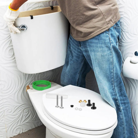 Heavy Duty Toilet Tank To Bowl Gasket And Bolt Kit Made From Premium NBR Rubber For Easy Leak-Proof Fixes And Simple Rear Installation Jobs. installer fitting tank-to-bowl parts