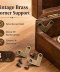 Upgrade Your DIY Builds With These 8 Piece Bronze L Shaped Corner Brackets Built Tough For Rust Resistance And Lasting Strength ideal for vintage decor and furniture.
