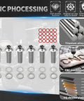 Heavy Duty Torx Titanium Alloy Bolts For Harley Derby Cover 5 Or 6 Hole Pattern Upgrades showing screws, washers, and o-rings.