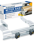 AltitudeCraft miter saw crown stops; aluminum crown molding jig with dual knobs for DEWALT models