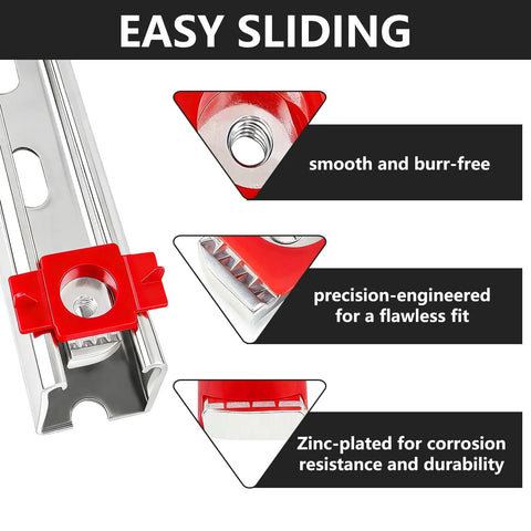 50 Piece Pack 1/4 20 Red Nylon Strut Channel Cone Nuts Twist Lock Hardware Fasteners For Metal Framing Tool Free Install with smooth sliding.