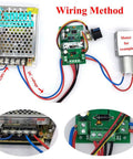 Wiring setup for 12V DC Worm Gear Motor 3 RPM High Torque 25kgcm All Metal Gears Self Locking Reversible Micro Gear Motor JGY-370