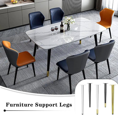 Adjustable Metal Table Legs Four Pack Replacement For Desks Chairs Sofas Cabinets Dressers Beds Black 60 Cm Tall