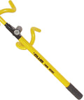 Club 3000 Twin Hooks Steering Wheel Lock for Cars Vans and SUVs high visibility yellow self locking with one pull