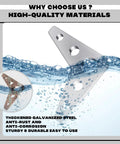 Badass Heavy Duty Weld On Gusset Plates 10 Pack 3X3 Inch Steel Triangle Tabs 1 4 Thick Five Hole Reinforcement Brackets submerged in water.