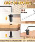 Tough As Nails M6x16 Hex Socket Cap Bolts Paired With Barrel Nuts And Allen Wrench 15 Piece Set M4 wrench and barrel nut installation steps.