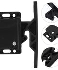 RV Cabinet Door Latches With Screws, Pull-To-Open Camper Cabinet Latch, sturdy ABS construction, black sidemount design