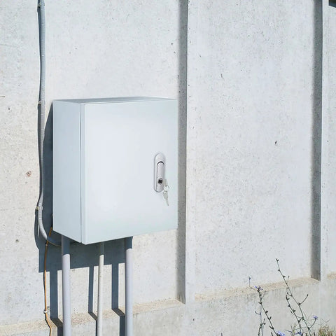 Weatherproof Wall Mounted Electrical Enclosure Box 250x300x140mm Thickened Metal Cabinet for outdoor use