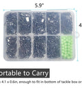 Beefed-Up All In One Fishing Barrel Swivels With Snap Kit And Luminous Beads Set For Saltwater Rigs 350 Pieces 10Lb To 36Lb Heavy Duty Swivel Assortment For Trolling And General Freshwater Use in portable 5.9 x 4.1 x 0.6 in box