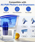 Four Pack Water Filter Replacement For All PUR And PURPlus Pitchers And Dispensers Replaces PPF900Z NSF Certified Advanced Version