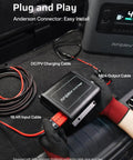 Solid Alternator Charger To Quickly Juice Up Your Portable Power Station With Six Times Faster Output And No Sweat Plug And Play Setup For Weekend Adventures And Long Drives. Featuring easy connect Anderson ports.