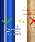 Comparison of fiberglass handle vs. wooden handle for heavy duty garden fork with fiberglass handle 43 inches long