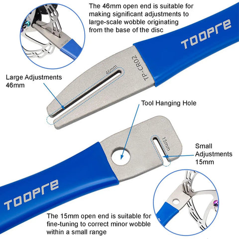Rotor Truing Fork for Bicycle Disc Brake Alignment With Anti Slip Handle, Pro Grade Tool for Mountain Road MTB Bikes