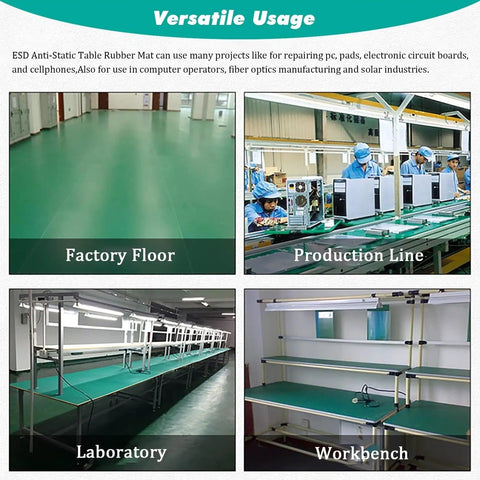 Pro Grade Anti Static Rubber Soldering Mat Roll High Temp Resistant Work Surface For Circuit Repair On PC Phone Tablet in factory use