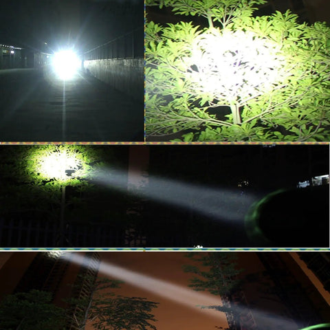 Rechargeable LED Headlamp with T6 Spotlight for Camping and Outdoor Adventures Ultra Bright Headlight beam lighting tree