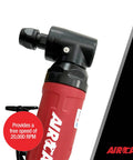 Pro Grade.5 Horsepower Angle Die Grinder At 20000 Rpm with angled head and red handle for swift grinding and cutting jobs.
