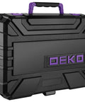 Purple 126-Piece Grab-And-Go Home Repair Tool Set With 8V Cordless Drill, LED Light, Storage Case, Lightweight 1.65 lb Mini Drill For Wood And Plastic, All-In-One DIY Kit For Quick Fixes And Everyday Projects, black case