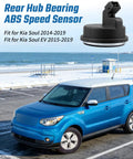 Built Different 2 Piece Rear Hub Bearing Assembly With Abs Speed Sensor For Kia Soul 2014 To 2019, featuring a black ABS sensor.