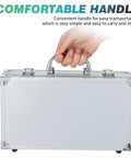 Portable Aluminum Alloy Toolbox Case With Handle shown in use, highlighting lightweight design for home and travel.