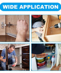 Wide application of 120 Piece M4 Cabinet Screws Set With Pan Washer Head for easy installation on cabinets and drawers.