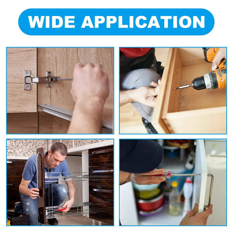 Wide application of 120 Piece M4 Cabinet Screws Set With Pan Washer Head for easy installation on cabinets and drawers.