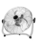 Beast Mode Cooling Powered By Massive 20 Inch Heavy Duty Floor Fan With Fully Adjustable Tilt Head Industrial High Velocity Air Circulator For Warehouses And Garages Rock Solid Blower That Pushes Serious Chill Where You Need It - silver metal fan with adjustable tilt head