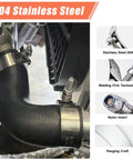 Close-up of 24 Pack T Bolt Hose Clamps Stainless Steel 304 28mm To 116mm Working Range For 0.75 Inch To 4 Inch Hose ID Turbo Intake
