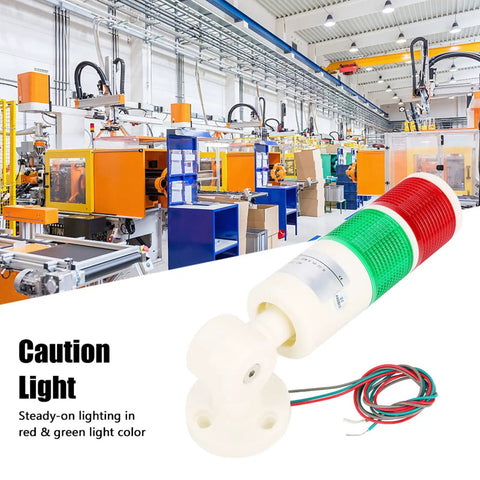 Rugged Industrial Safety Warning Light LED Beacon Foldable Caution Light for Warehouse and Construction 24V 2W 0.16A