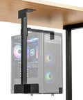 Dead Easy Under Desk PC Holder And Wall Mount Computer Tower Stand With 77 Lb Capacity adjustable height fixing under desk.